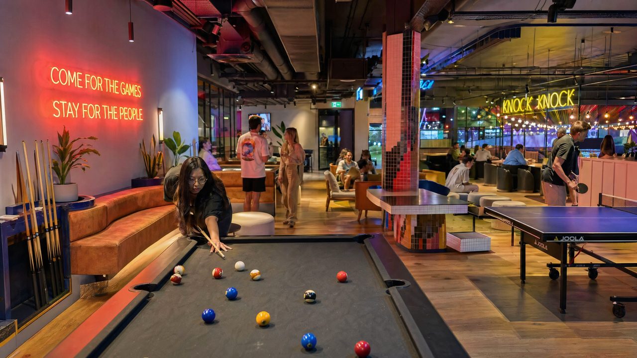 GameRoomix social gaming lounge interior